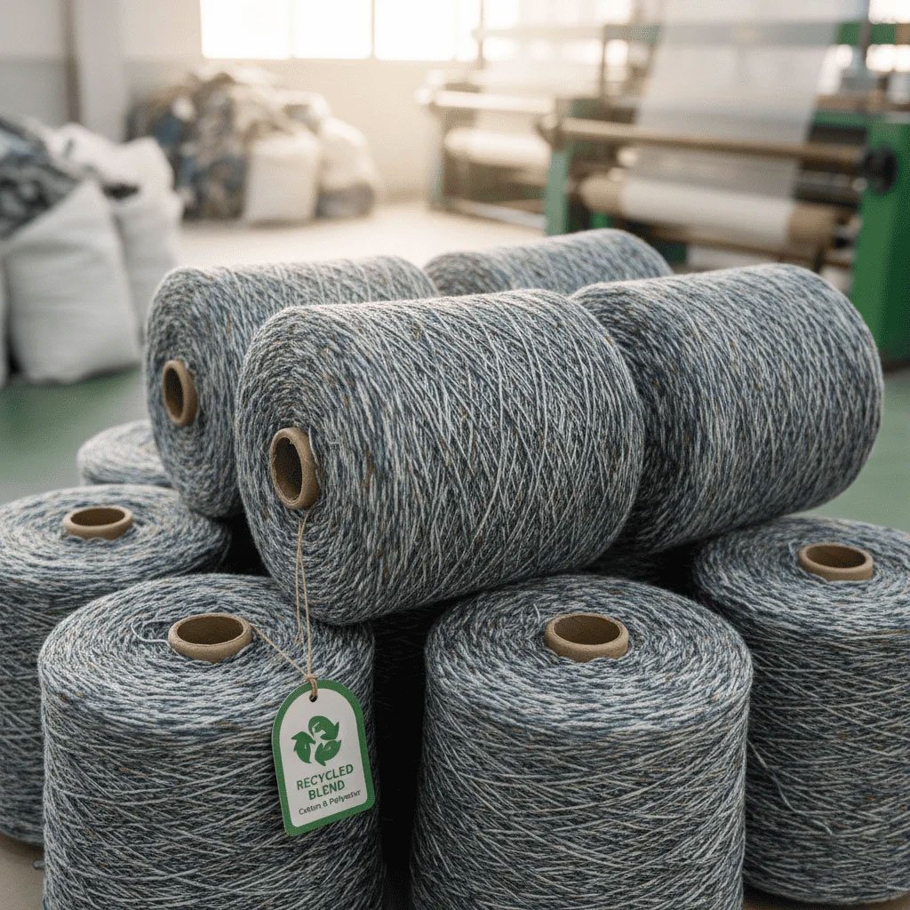 Recycled Cotton-Polyester Yarn