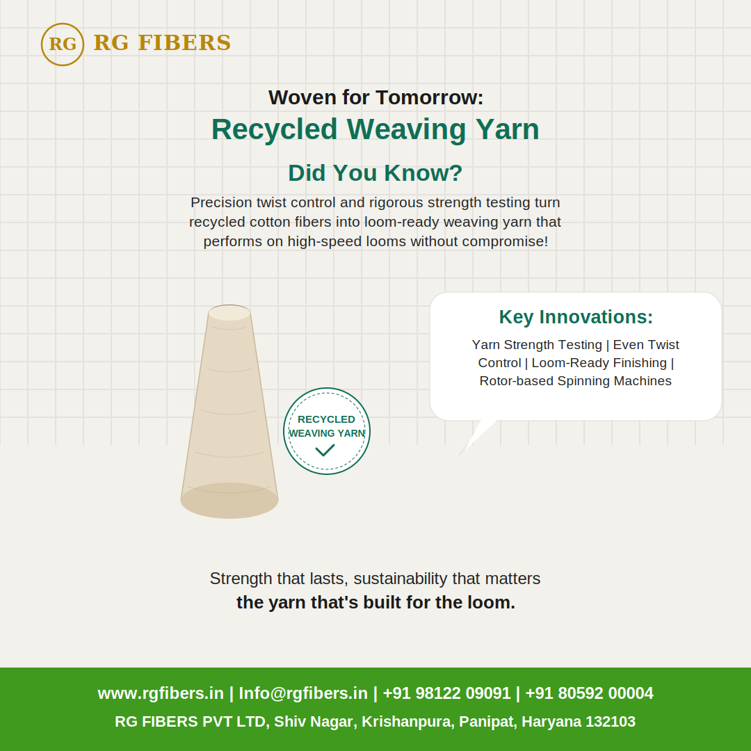Recycled Weaving Yarn: Strong, Sustainable, and Loom-Ready